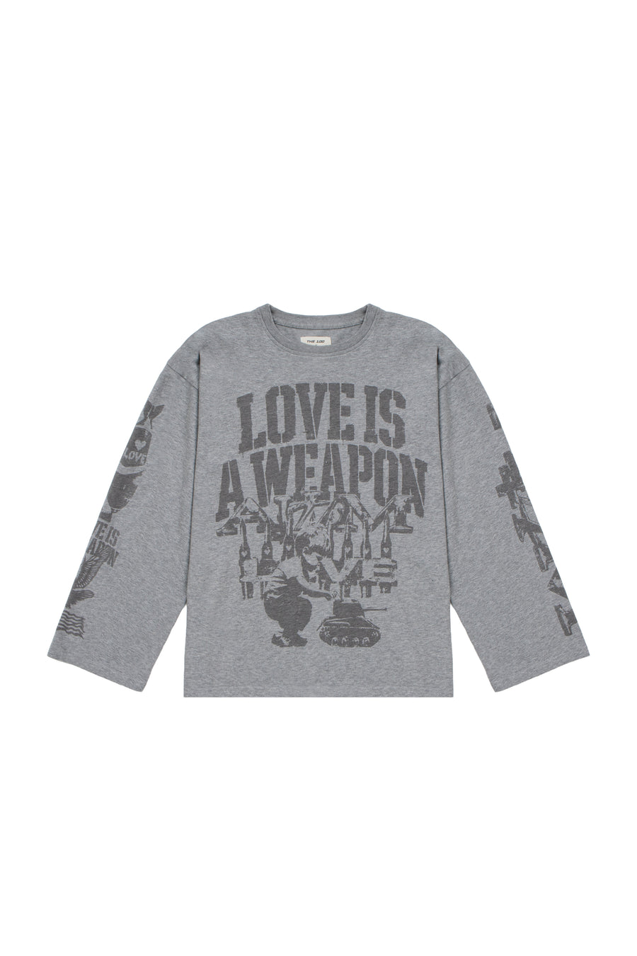GRAY LOVE LONGSLEEVE