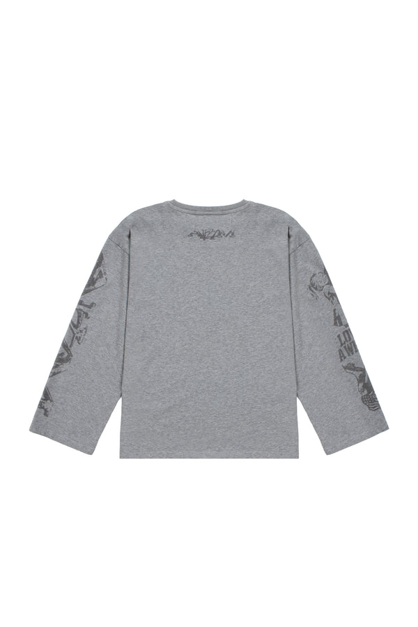GRAY LOVE LONGSLEEVE
