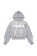 Hoodie Trashed & Crushed Hellblau