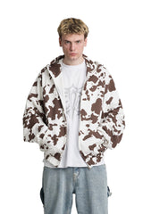 Bluza Zip Reglan Cow