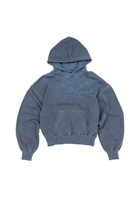 BLUZA HOODIE ACID WASHED DENIM 1OF1