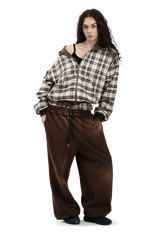Bluza Reversible Trashed & Crushed Brown