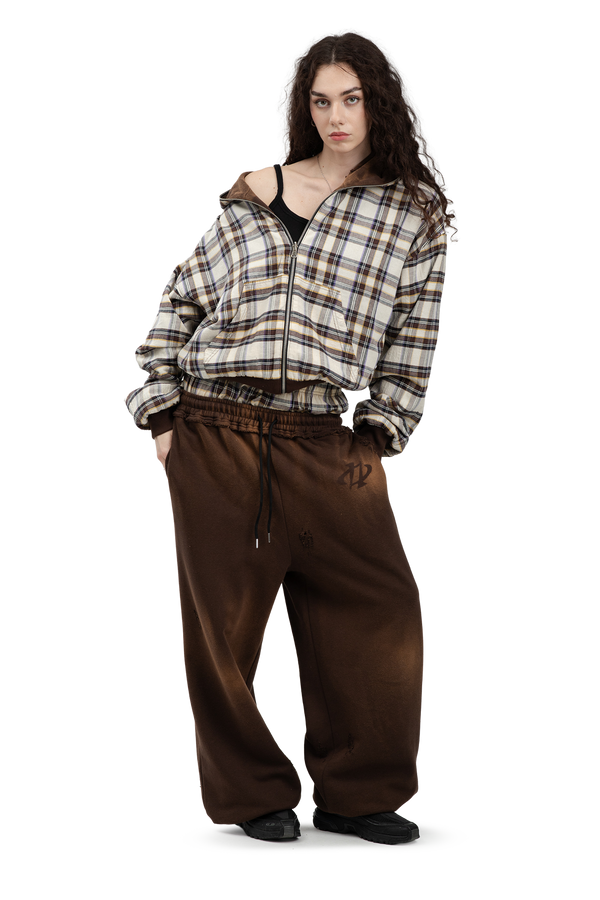 Bluza Reversible Trashed & Crushed Brown