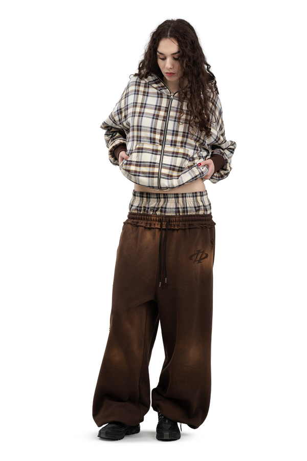 Komplet Bluza i Spodnie Reversible Trashed & Crushed Brown