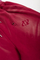 Komplet Bluza i Spodnie Reversible Trashed & Crushed Bordo