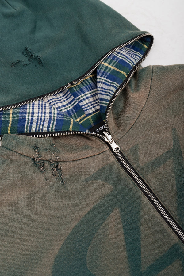 Komplet Bluza i Spodnie Reversible Trashed & Crushed Green