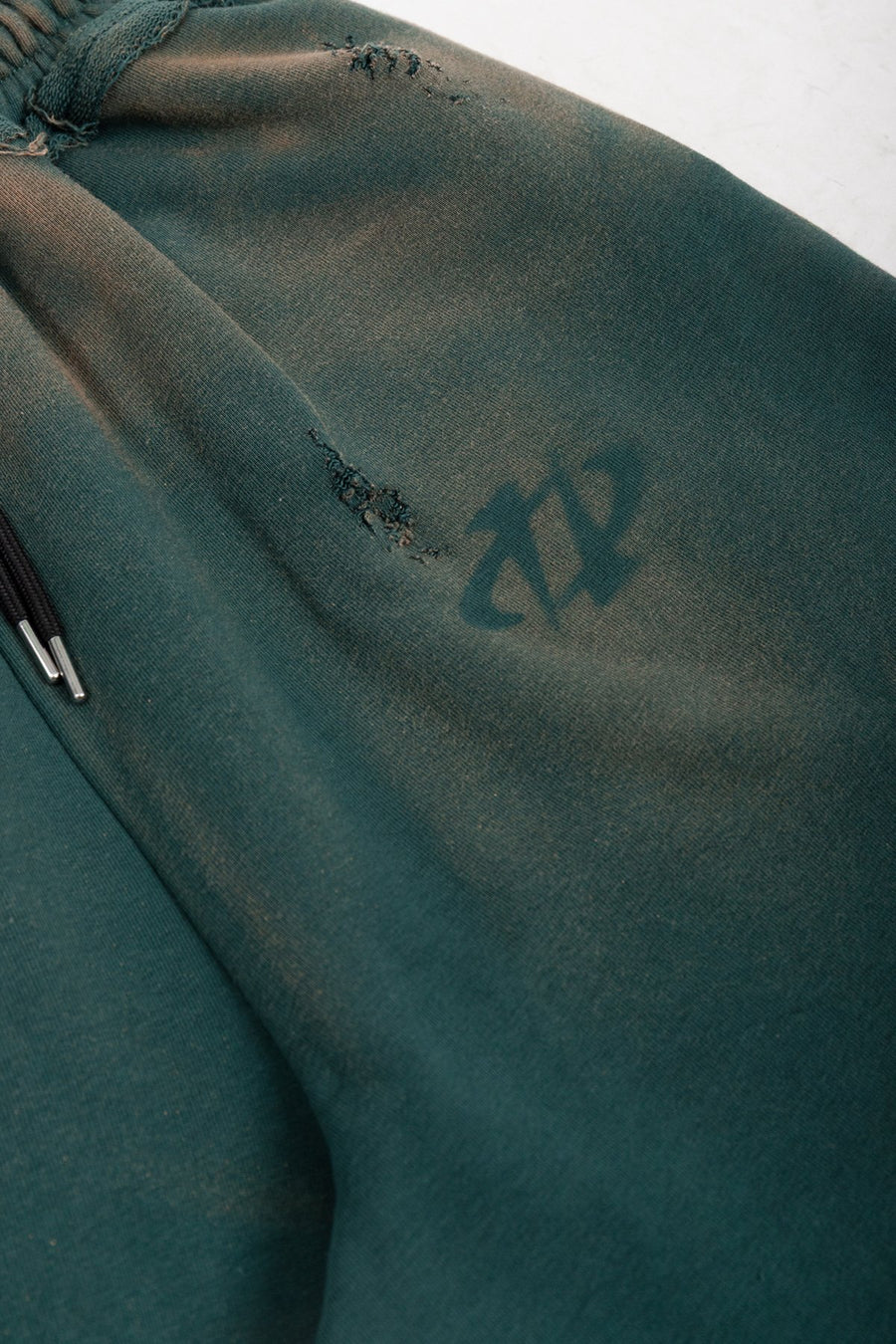 Spodnie Reversible Trashed & Crushed Green