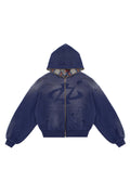 Bluza Reversible Trashed & Crushed Navy