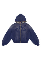 Bluza Reversible Trashed & Crushed Navy