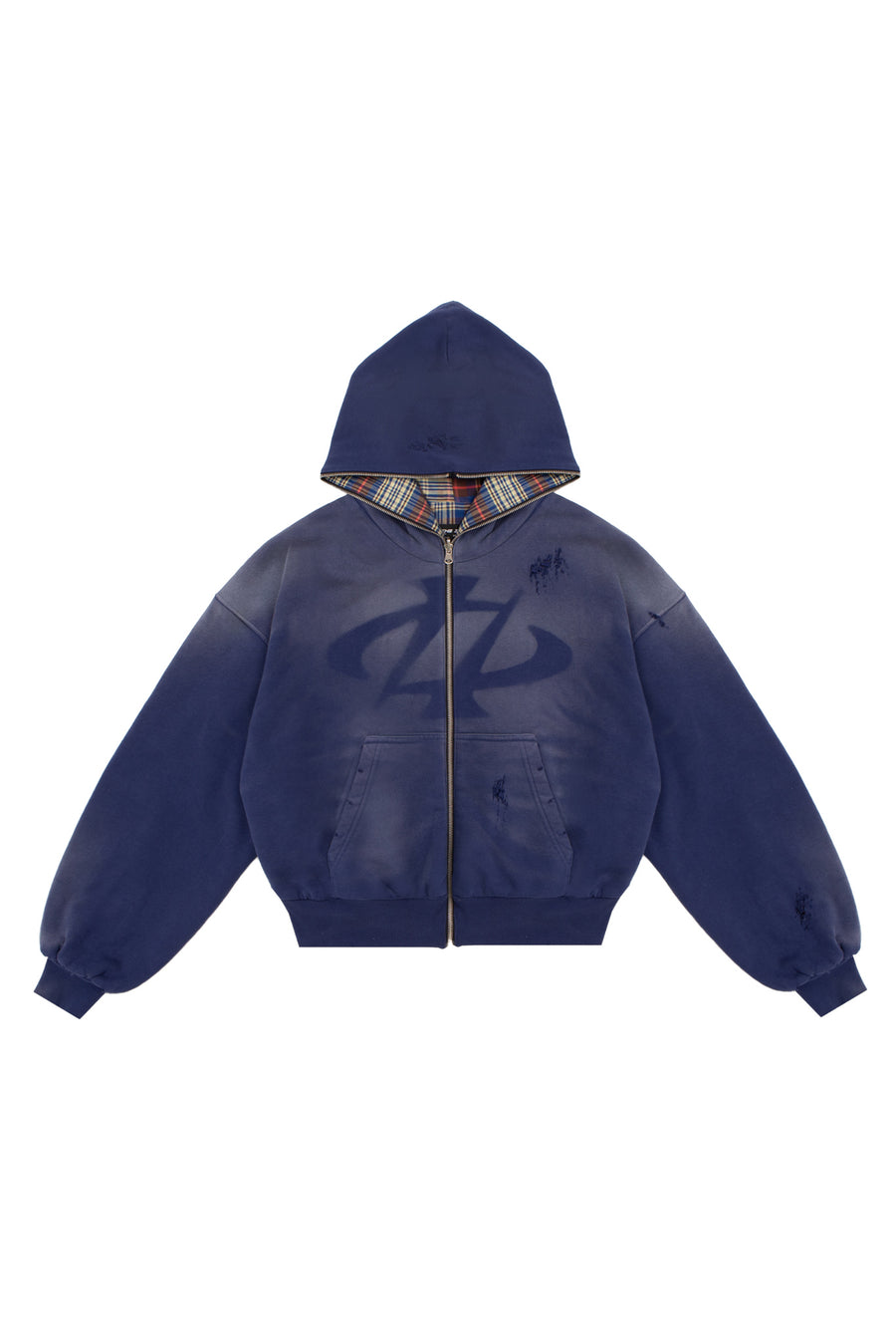Bluza Reversible Trashed & Crushed Navy