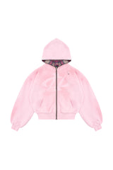 Bluza Reversible Trashed & Crushed Pink