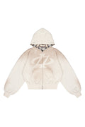 Bluza Reversible Trashed & Crushed Cream