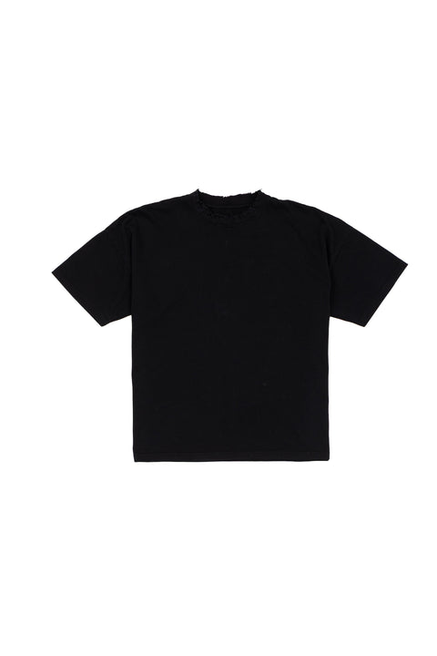 KOSZULKA BOXY DISTRESSED BLACK 1OF1