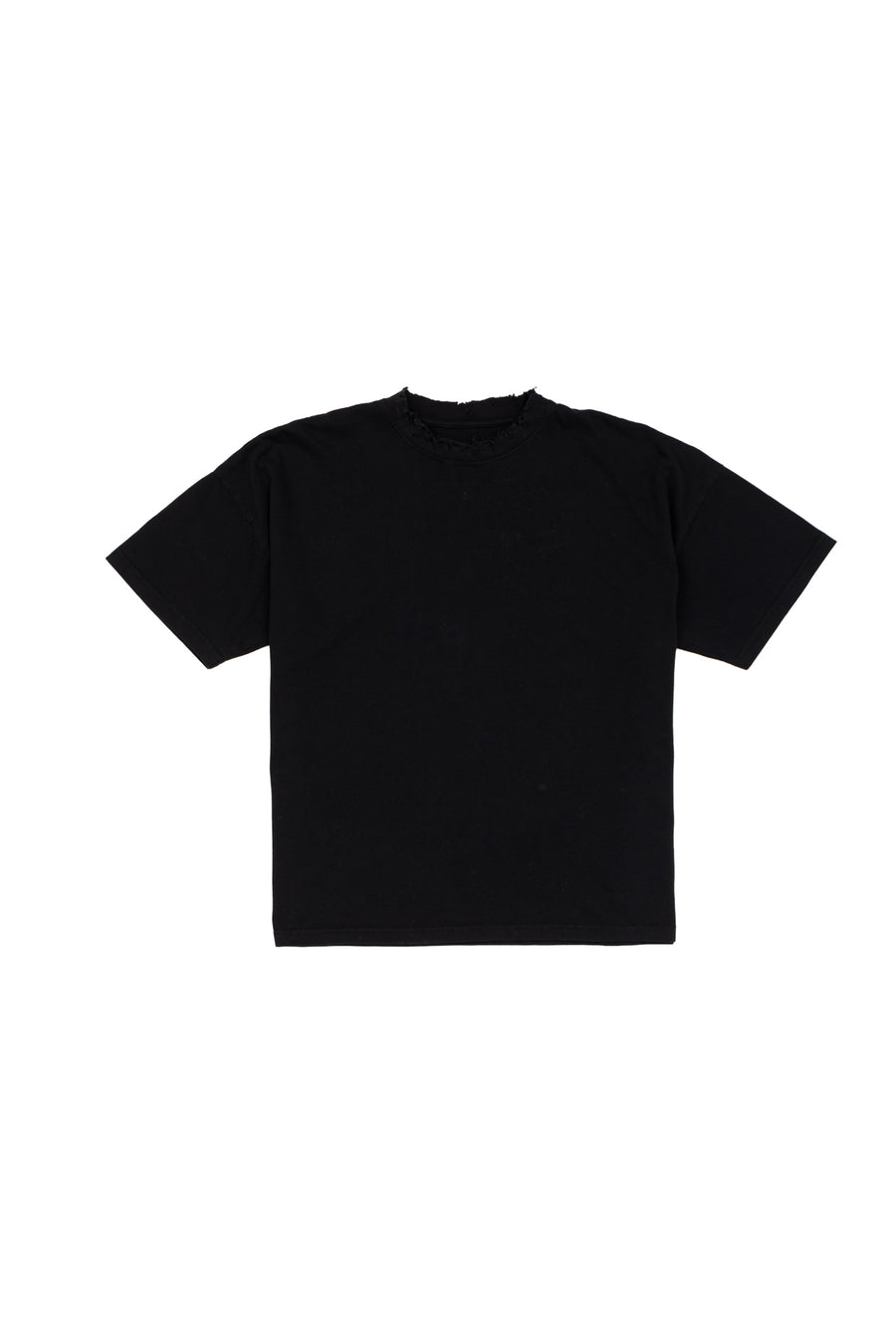 KOSZULKA BOXY DISTRESSED BLACK 1OF1