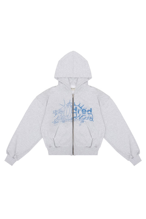 Bluza Puffy Zip Danger Grey Melange