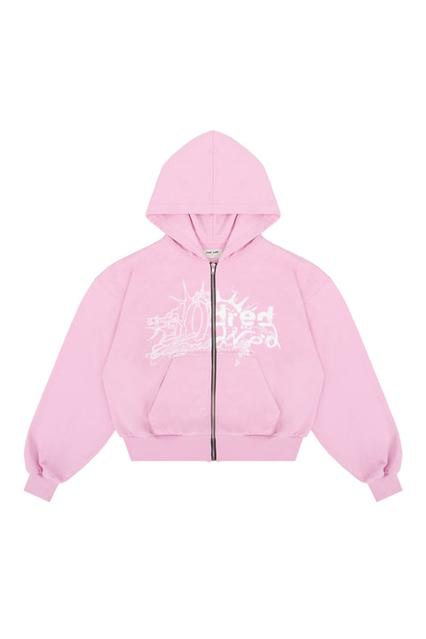 Bluza Puffy Zip Danger Pink
