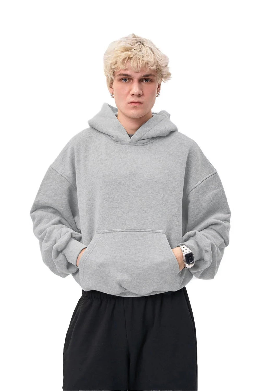Bluza Hoodie Puffy Ultra Melange Grey