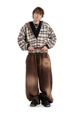 Komplet Bluza i Spodnie Reversible Trashed & Crushed Brown
