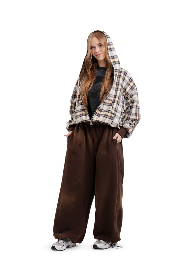 Komplet Bluza i Spodnie Reversible Trashed & Crushed Brown