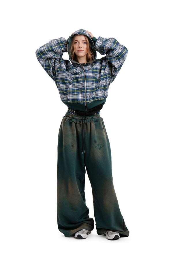 Komplet Bluza i Spodnie Reversible Trashed & Crushed Green