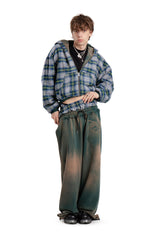 Komplet Bluza i Spodnie Reversible Trashed & Crushed Green