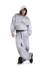 Bluza Reversible Trashed & Crushed Grey