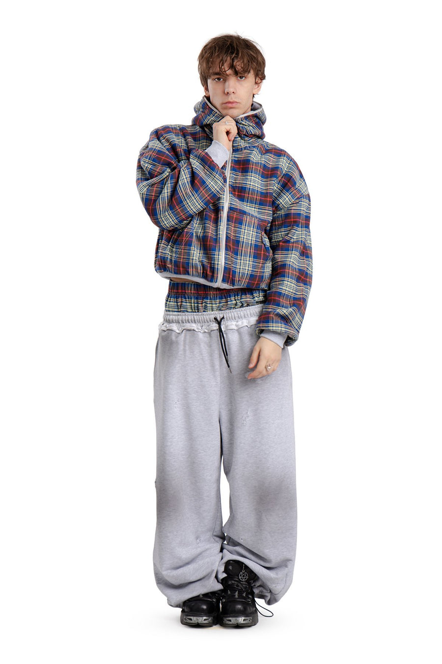 Komplet Bluza i Spodnie Reversible Trashed & Crushed Grey