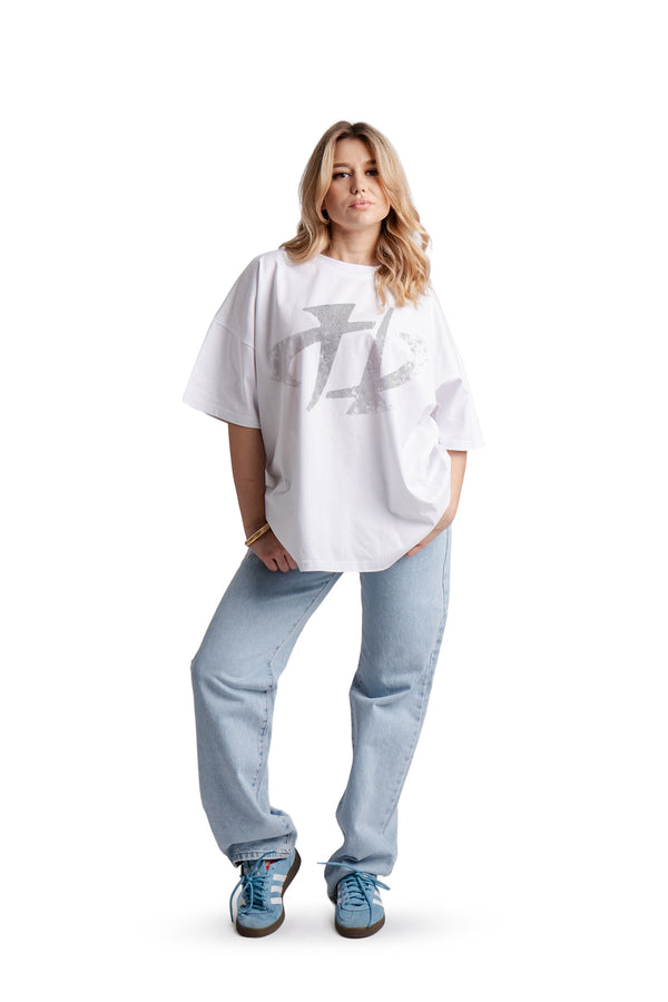 Koszulka Boxy Concrete Logo White