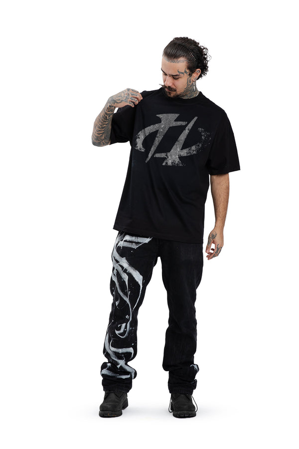 Koszulka Boxy Concrete Logo Black