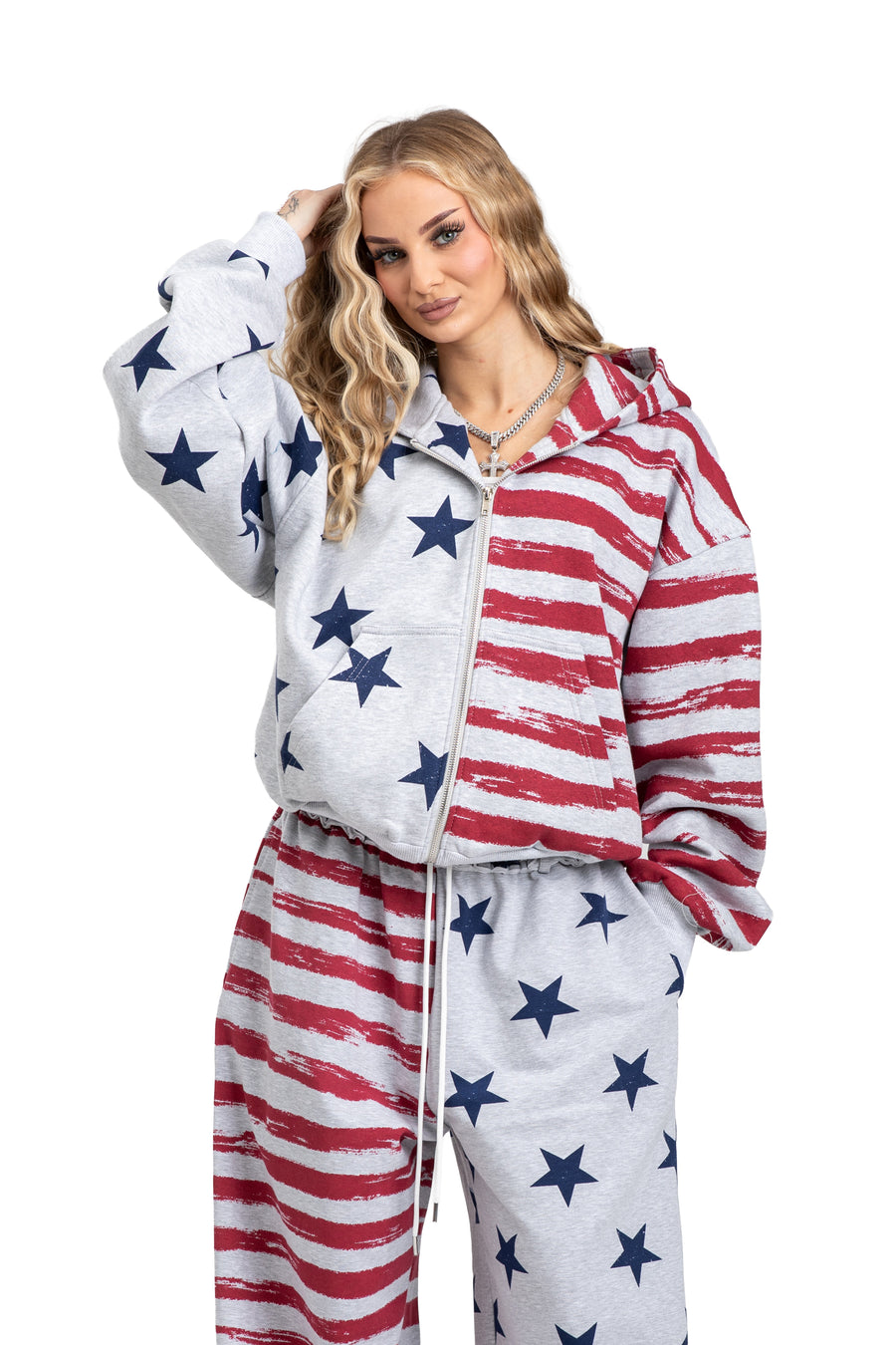 FLAG HOODIE ZIP