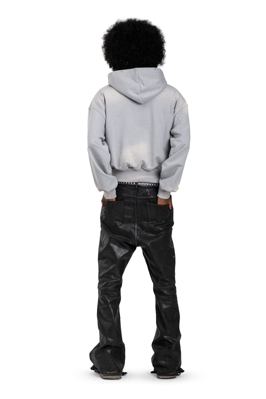 Hoodie Trashed & Crushed Hellblau