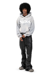 Hoodie Trashed & Crushed Hellblau