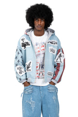 REVERSIBLE LIBERTY DENIM JACKET