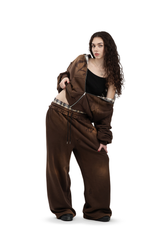 Bluza Reversible Trashed & Crushed Brown