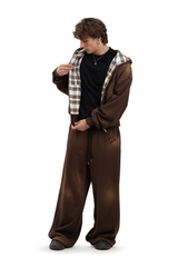 Bluza Reversible Trashed & Crushed Brown