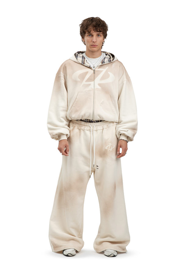 Komplet Bluza i Spodnie Reversible Trashed & Crushed Cream