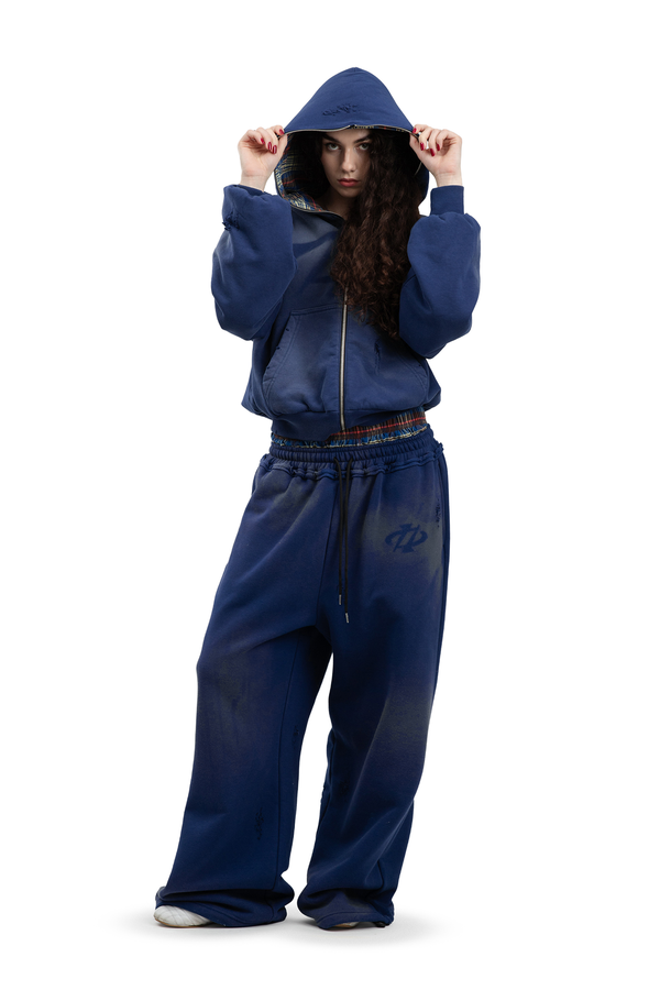 Komplet Bluza i Spodnie Reversible Trashed & Crushed Navy