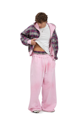 Spodnie Reversible Trashed & Crushed Pink