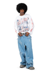 WHITE ONE ATOM LONGSLEEVE