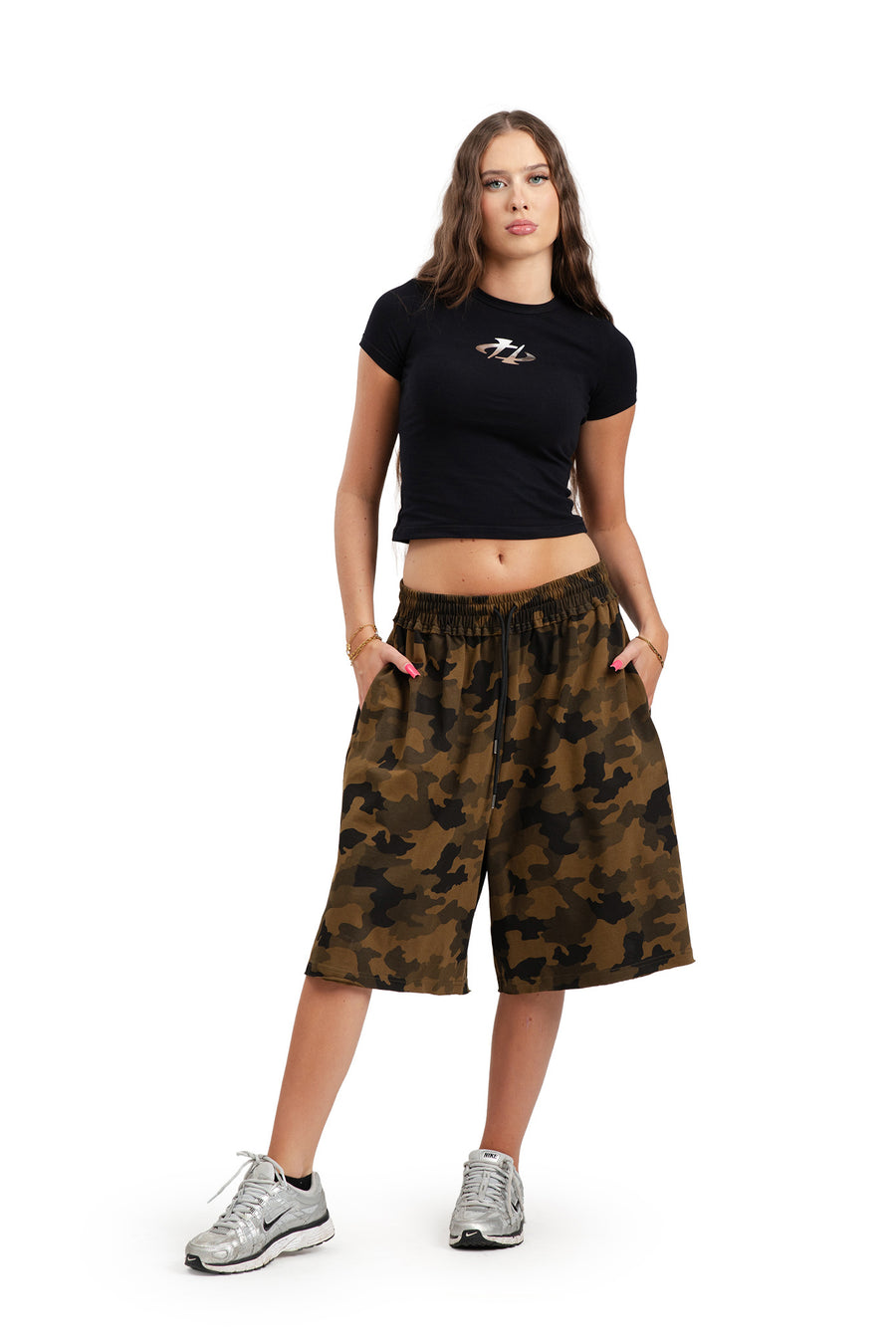 Koszulka Babe REFLECTIVE LOGO Black