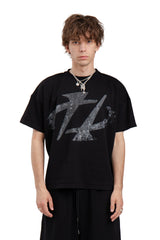 Boxy Concrete Black T-shirt