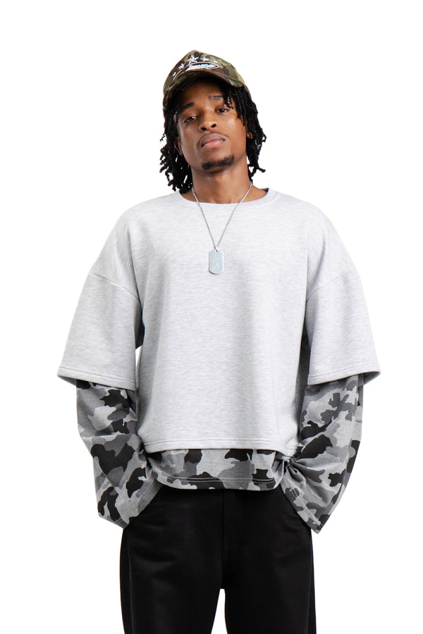 Longsleeve Grey Melange / MORO