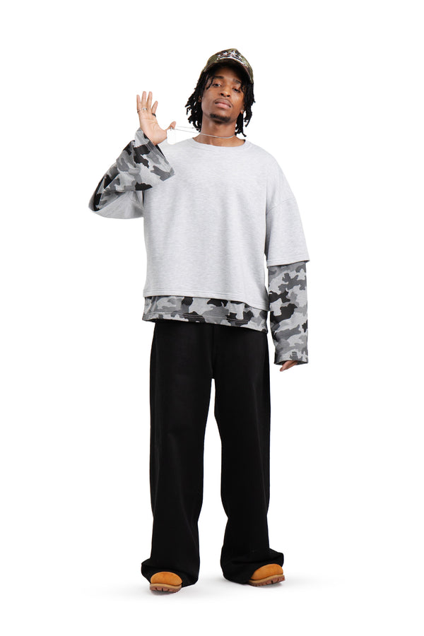 Longsleeve Grey Melange / MORO