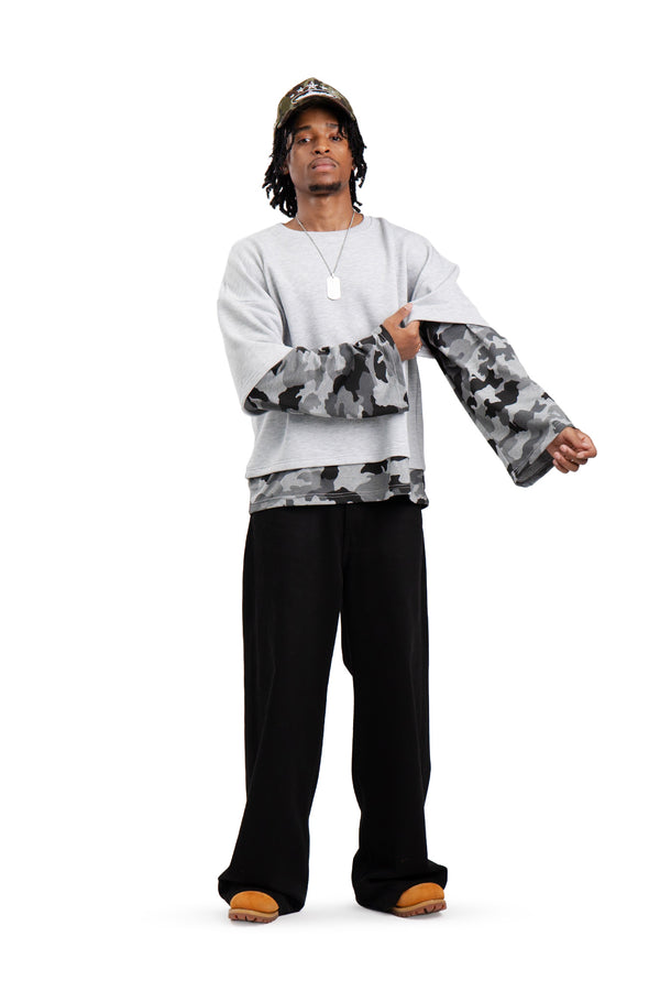 Longsleeve Grey Melange / MORO