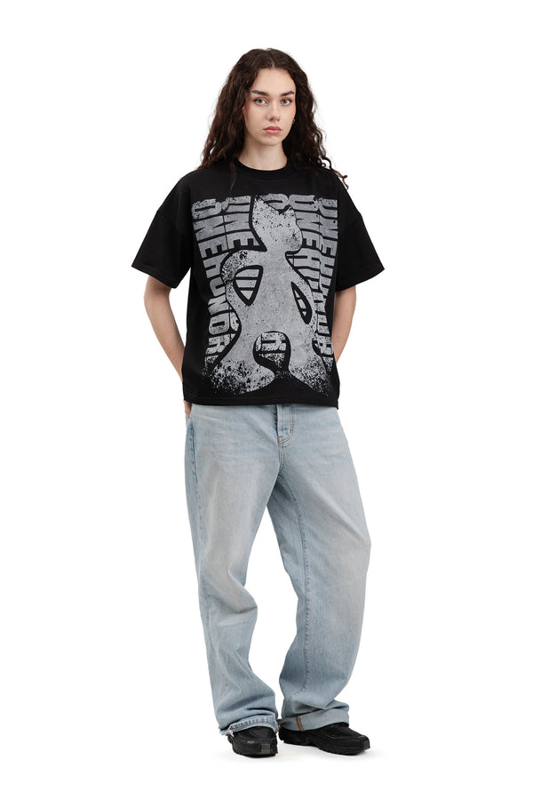 Boxy Concrete Black T-shirt