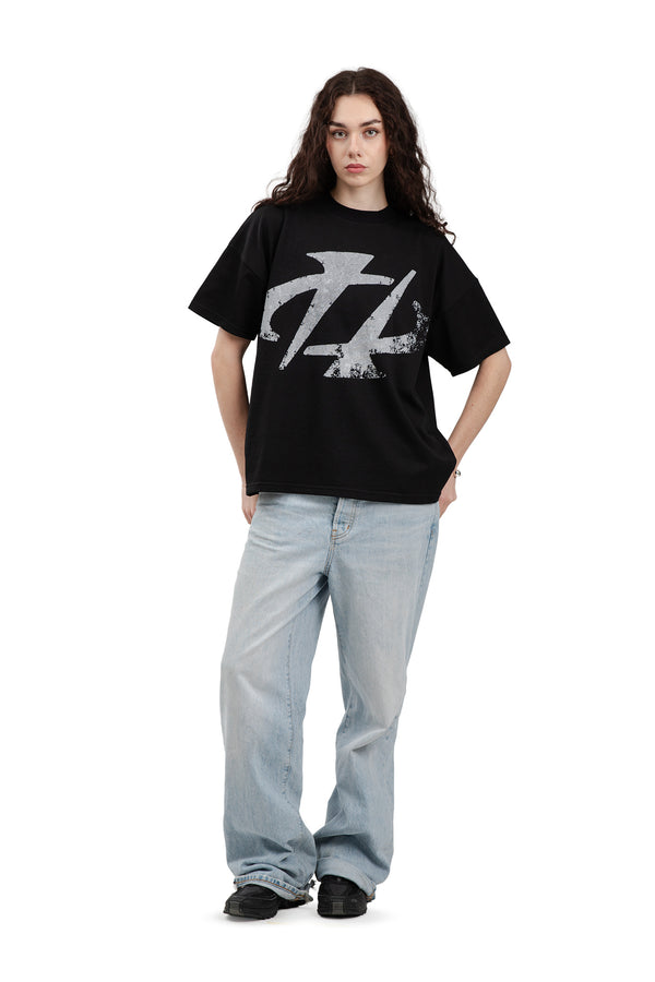 Boxy Concrete Black T-shirt