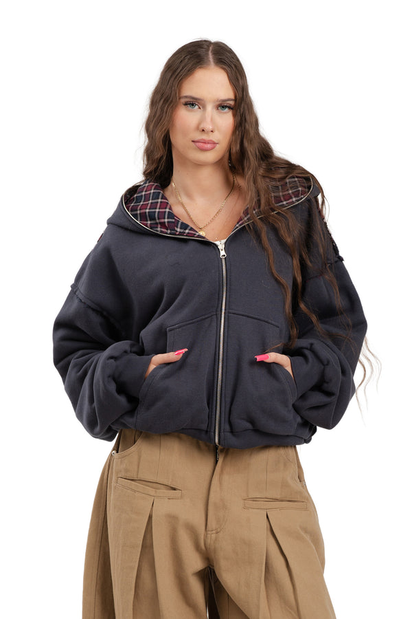 Reversible Campus Grey Hoodie