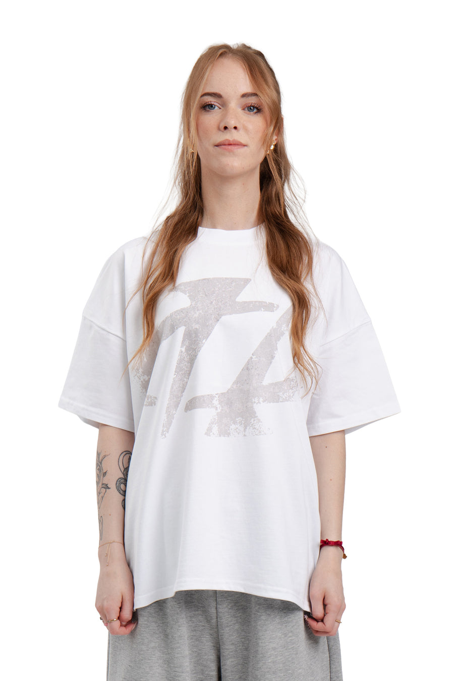 Koszulka Boxy Concrete Logo White