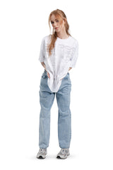Boxy Concrete White T-Shirt