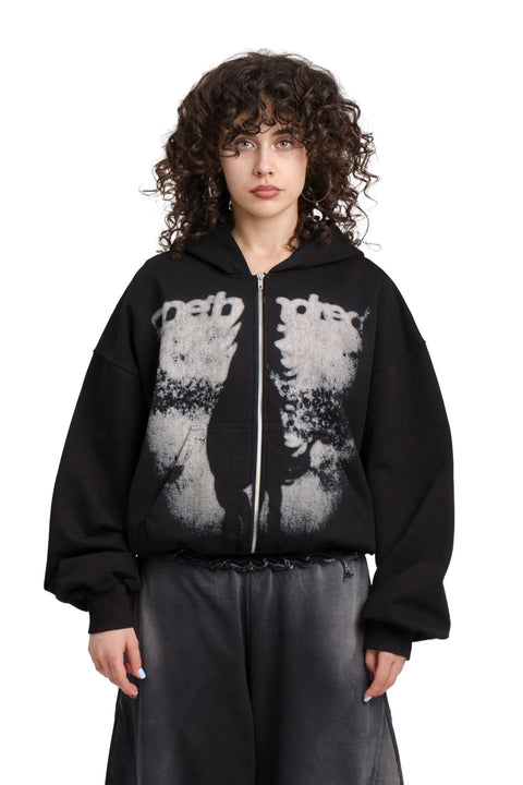 Bluza Puffy Zip Wanted Black